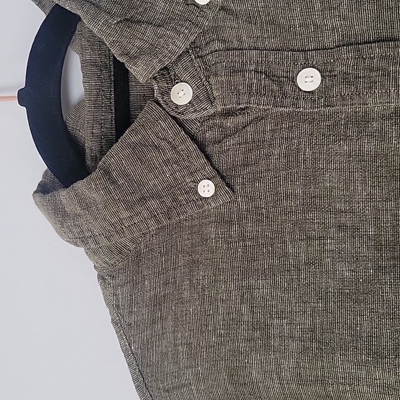 2/$15 Linen/Cotton Blebln Short Sleeved Button Down XL - Picture 3 of 5